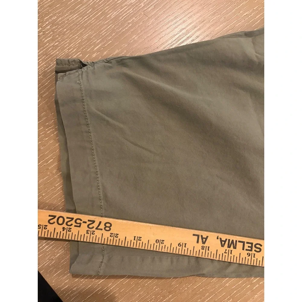 SONOMA Mid Rise Waistband Green‎ Capris With Pockets IN Size 3X